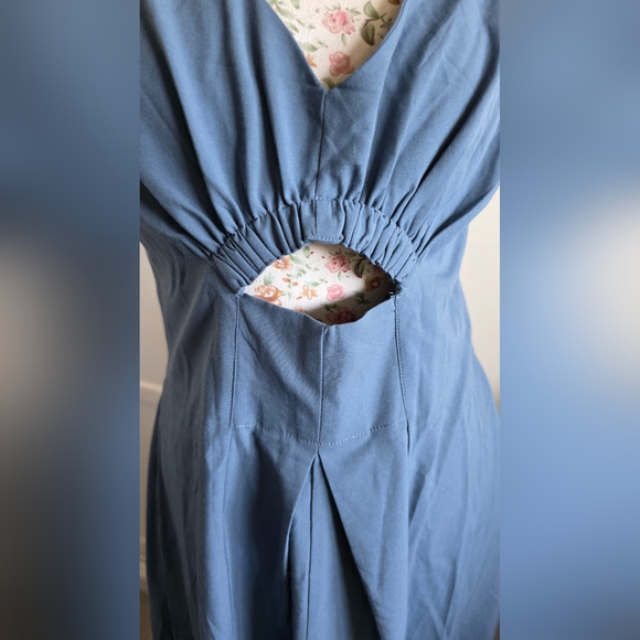 NWT BTFBM Elegant Blue Sleeveless Dress Size XL - Picture 2 of 10